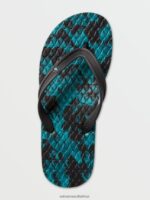 Z0ZR08596 Spruce Green Men Eco Concourse Sandals Volcom Footwear - Image 5