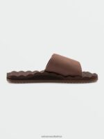 Z0ZR08597 Brown Men Recliner Slide Sandals Volcom Footwear - Image 7