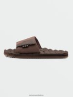 Z0ZR08597 Brown Men Recliner Slide Sandals Volcom Footwear - Image 9
