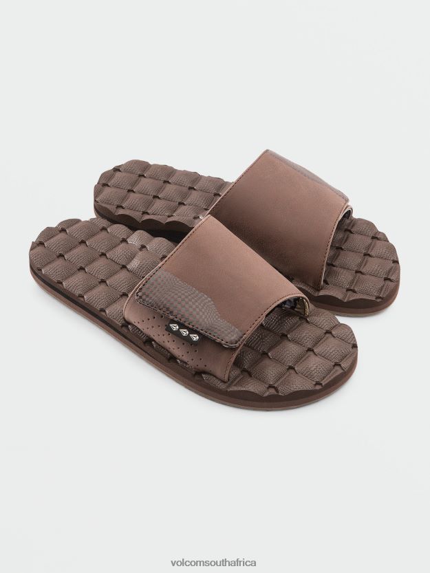 z0zr08597_brown_men_recliner_slide_sandals_volcom_footwear.jpg Z0ZR08597 Brown Men Recliner Slide Sandals Volcom Footwear - Image 1