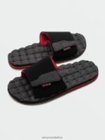 Z0ZR08598 Ribbon Red Men Recliner Slide Sandals Volcom Footwear