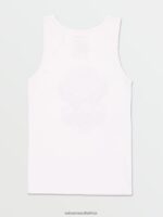 Z0ZR0859 White Men Solid Heather Tank Volcom Clothing - Image 2