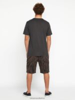 Z0ZR085 Vintage Blue Men Stonepur Short Sleeve Tee Volcom Clothing - Image 2