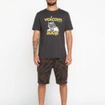 Z0ZR085 Vintage Blue Men Stonepur Short Sleeve Tee Volcom Clothing