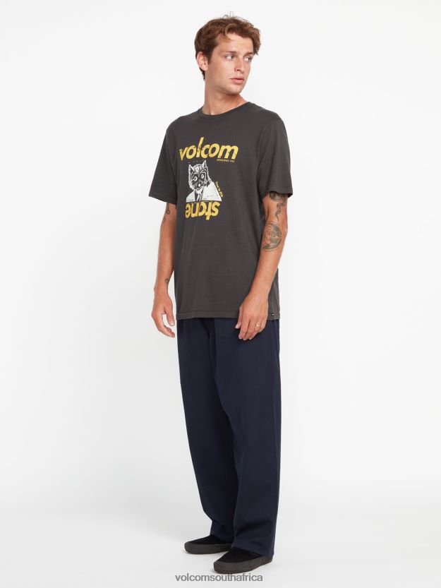 Z0ZR085 Vintage Blue Men Stonepur Short Sleeve Tee Volcom Clothing - Image 6