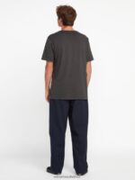 Z0ZR085 Vintage Blue Men Stonepur Short Sleeve Tee Volcom Clothing - Image 7