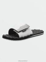 Z0ZR08603 White Men Recliner Slide Sandals Volcom Footwear - Image 11