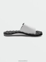 Z0ZR08603 White Men Recliner Slide Sandals Volcom Footwear - Image 8
