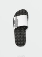 Z0ZR08603 White Men Recliner Slide Sandals Volcom Footwear - Image 9