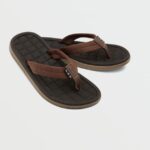 Z0ZR08604 Brown Men V.Co Draft Sandals Volcom Footwear
