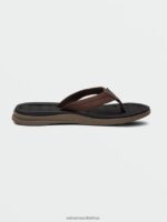 Z0ZR08604 Brown Men V.Co Draft Sandals Volcom Footwear - Image 9