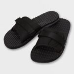 Z0ZR08605 Black Grey Men Eco Recliner Slide Sandals Volcom Footwear
