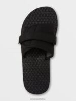 Z0ZR08605 Black Grey Men Eco Recliner Slide Sandals Volcom Footwear - Image 7