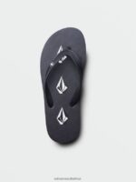 Z0ZR08606 Stoney Black Men Rocker 2 Sandals Volcom Footwear - Image 5