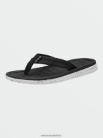 Z0ZR08609 Black White Men V.Co Draft Sandals Volcom Footwear - Image 3