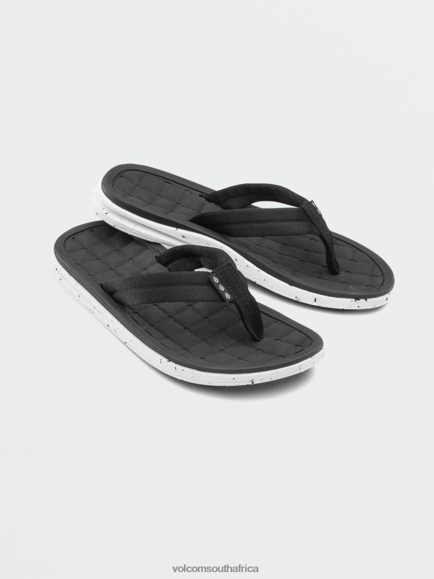 z0zr08609_black_white_men_v_co_draft_sandals_volcom_footwear.jpg Z0ZR08609 Black White Men V.Co Draft Sandals Volcom Footwear - Image 1