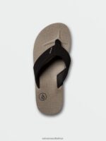Z0ZR08610 Khaki Men Victor Sandals Volcom Footwear - Image 7