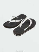 Z0ZR08612 White Men Eco Concourse Sandals Volcom Footwear