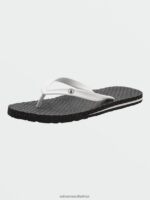 Z0ZR08612 White Men Eco Concourse Sandals Volcom Footwear - Image 3