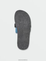 Z0ZR08616 Navy Men Eco Recliner Slide Sandals Volcom Footwear - Image 2