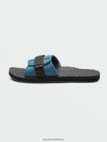 Z0ZR08616 Navy Men Eco Recliner Slide Sandals Volcom Footwear - Image 6