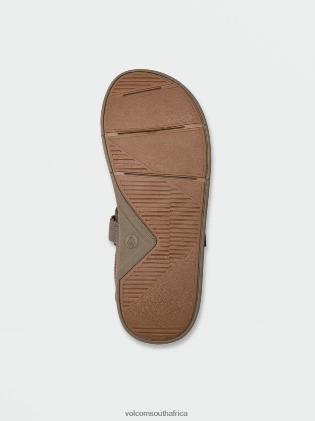 Z0ZR08617 Khaki Men V.Co Draft Sport Sandals Volcom Footwear - Image 2