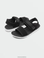 Z0ZR08619 Black White Men V.Co Draft Sport Sandals Volcom Footwear