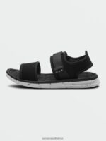 Z0ZR08619 Black White Men V.Co Draft Sport Sandals Volcom Footwear - Image 4