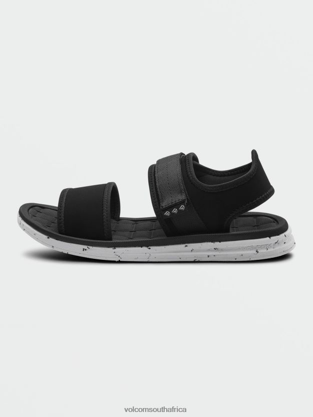 Z0ZR08619 Black White Men V.Co Draft Sport Sandals Volcom Footwear - Image 4