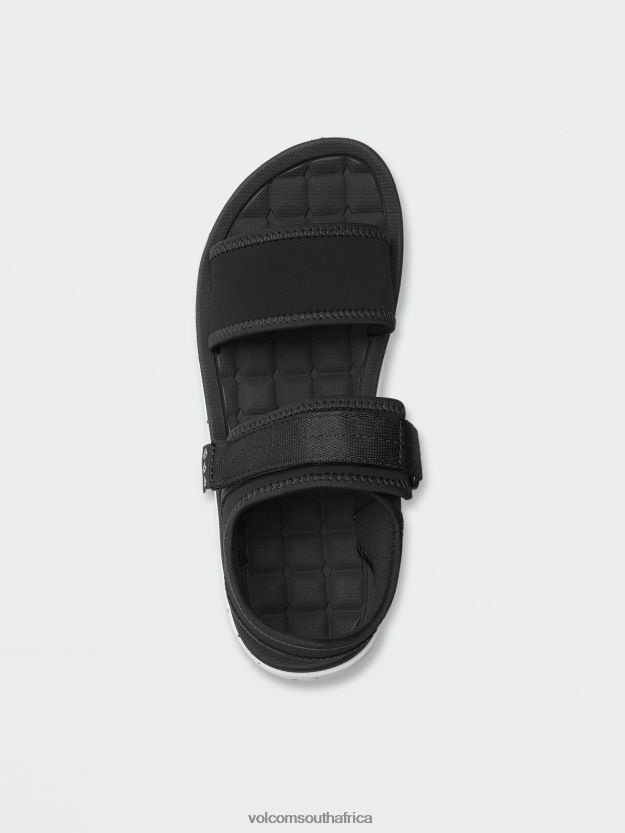 Z0ZR08619 Black White Men V.Co Draft Sport Sandals Volcom Footwear - Image 8