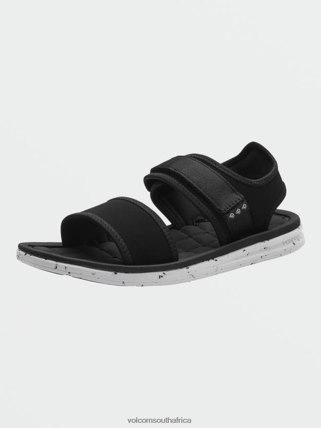 Z0ZR08619 Black White Men V.Co Draft Sport Sandals Volcom Footwear - Image 10