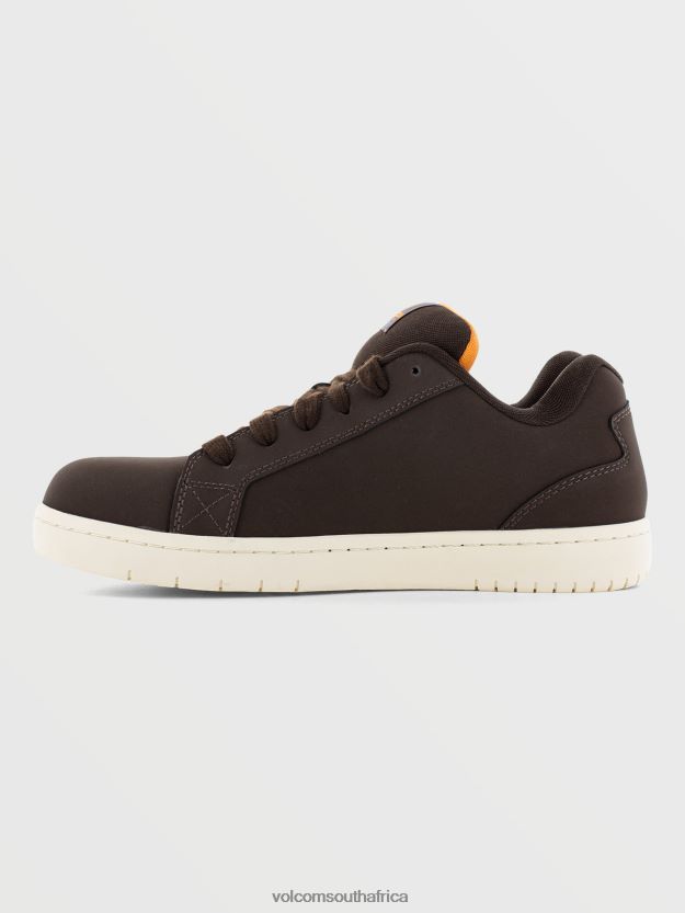 Z0ZR08628 Dark Brown Men Workwear Stone Op Art Shoes Volcom Footwear - Image 12