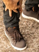 Z0ZR08628 Dark Brown Men Workwear Stone Op Art Shoes Volcom Footwear - Image 6