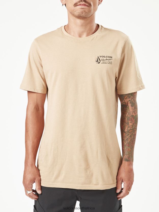 Z0ZR0862 Gravel Men Workwear Short Sleeve Tee Volcom Clothing - Image 16