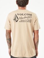 Z0ZR0862 Gravel Men Workwear Short Sleeve Tee Volcom Clothing - Image 3