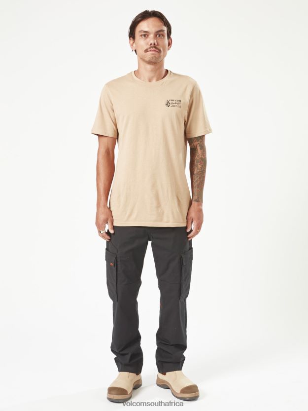 Z0ZR0862 Gravel Men Workwear Short Sleeve Tee Volcom Clothing - Image 8