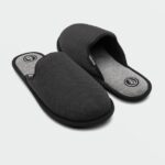 Z0ZR08634 Black Grey Men Stoney Motel Slip Sandals Volcom Footwear