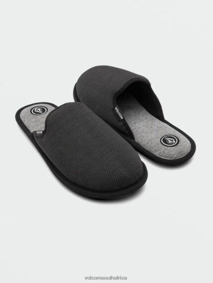Z0ZR08634 Black Grey Men Stoney Motel Slip Sandals Volcom Footwear