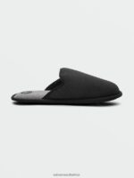 Z0ZR08634 Black Grey Men Stoney Motel Slip Sandals Volcom Footwear - Image 7