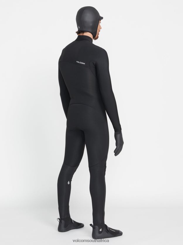 Z0ZR08635 Black Men Modulator 4/3mm Chest Zip Fullsuit Volcom Clothing - Image 13