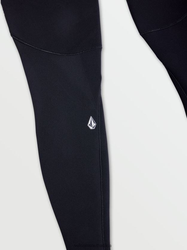 Z0ZR08635 Black Men Modulator 4/3mm Chest Zip Fullsuit Volcom Clothing - Image 22