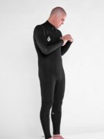 Z0ZR08635 Black Men Modulator 4/3mm Chest Zip Fullsuit Volcom Clothing - Image 5