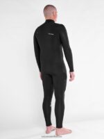 Z0ZR08635 Black Men Modulator 4/3mm Chest Zip Fullsuit Volcom Clothing - Image 8