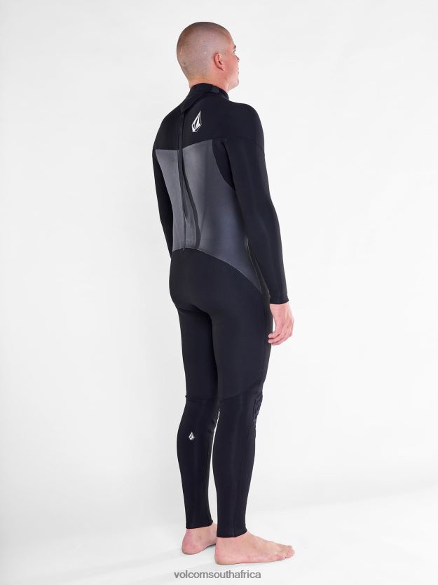 Z0ZR08636 Black Men Modulator 4/3mm Long Sleeve Back Zip Fullsuit Volcom Clothing - Image 63