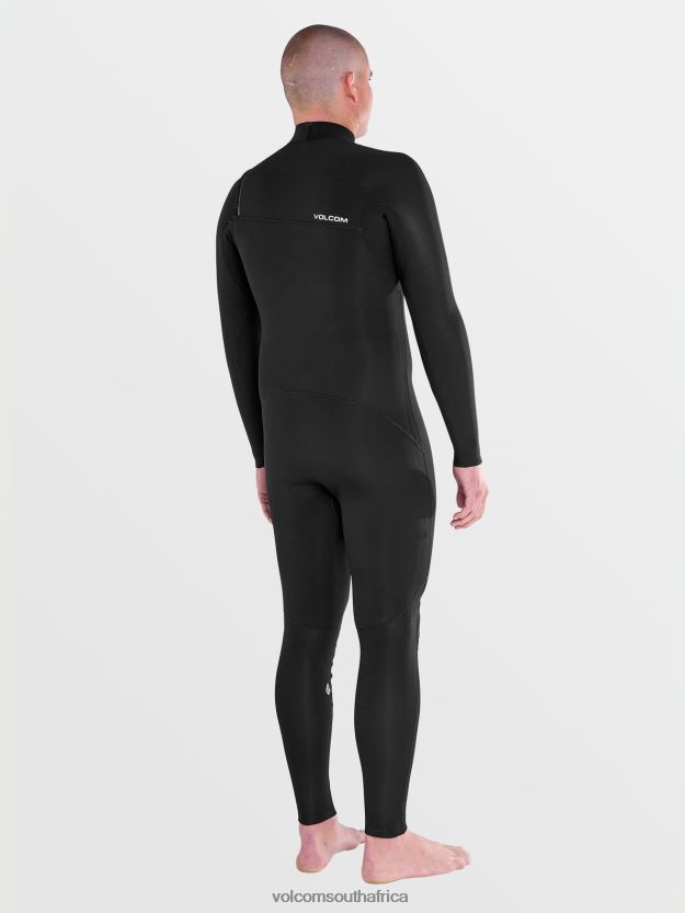 Z0ZR08637 Black Men Modulator 3/2mm Chest Zip Fullsuit Volcom Clothing - Image 19