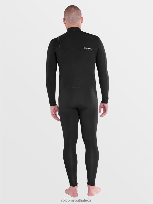 Z0ZR08637 Black Men Modulator 3/2mm Chest Zip Fullsuit Volcom Clothing - Image 22