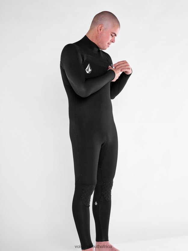 Z0ZR08637 Black Men Modulator 3/2mm Chest Zip Fullsuit Volcom Clothing - Image 27
