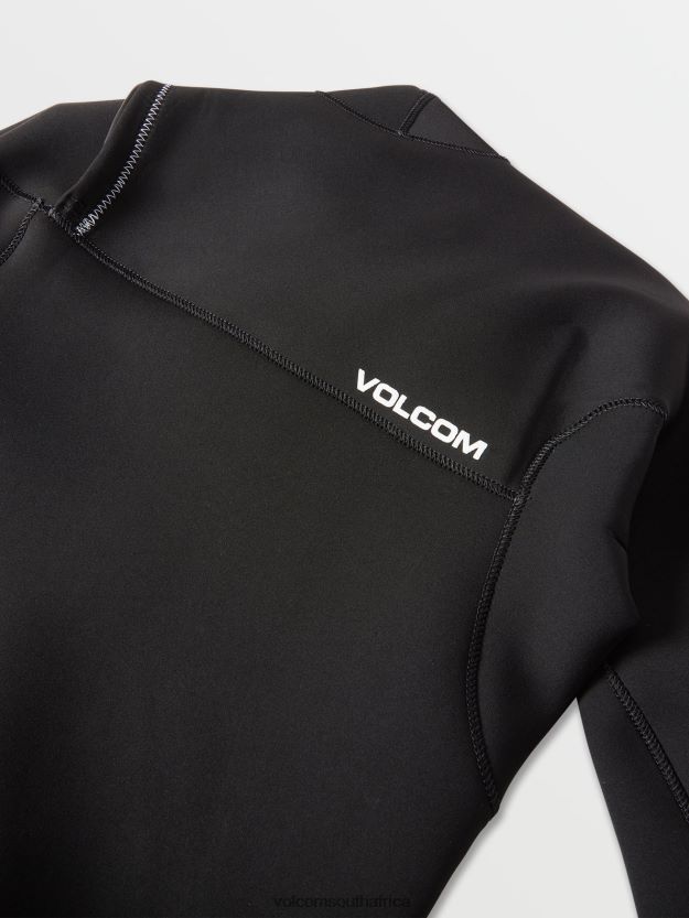 Z0ZR08637 Black Men Modulator 3/2mm Chest Zip Fullsuit Volcom Clothing - Image 30