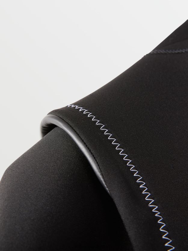 Z0ZR08637 Black Men Modulator 3/2mm Chest Zip Fullsuit Volcom Clothing - Image 34