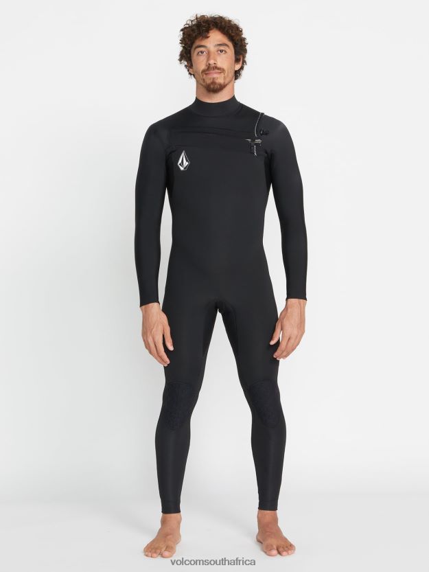 Z0ZR08637 Black Men Modulator 3/2mm Chest Zip Fullsuit Volcom Clothing - Image 39